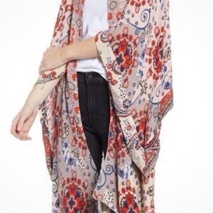 Free People Vibrant Paisley Kimono